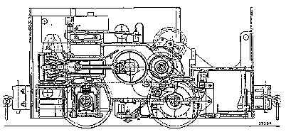 Schnitt durch die DEMAG-Diesel-Lokomotive Bauart ML 15